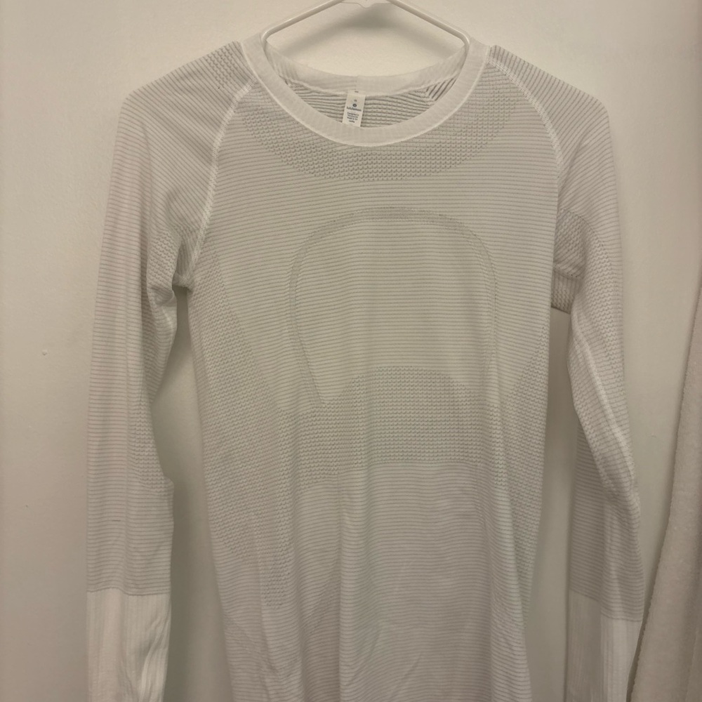 lululemon athletica White Long Sleeve Top